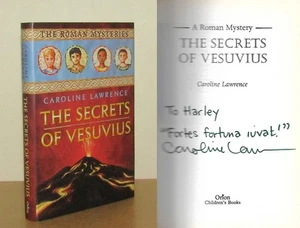 Caroline Lawrence - The Secrets of Vesuvius - Signed - 1st/1st 2001 First Ed DJ - Picture 1 of 5