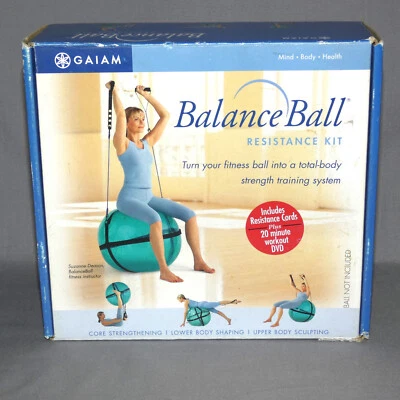Kit de bandas de resistencia de bola de equilibrio Gaiam, bola no incluida Foto 1 de 4