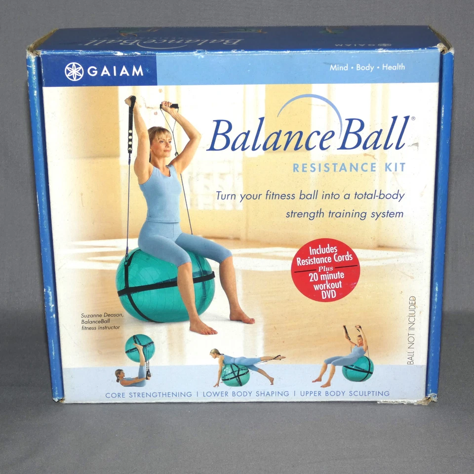 Kit de bandas de resistencia de bola de equilibrio Gaiam, bola no incluida Foto 1 de 4