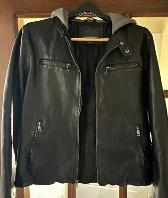 Jaqueta com capuz John Bartlett couro LOOK unissex tamanho M - Imagem 1 de 4