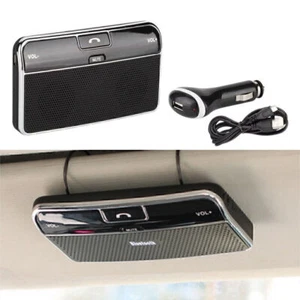 Wireless Bluetooth Handsfree Speaker Phone MP3 Car Kit Sun Visor Clip Drive - Zdjęcie 1 z 10