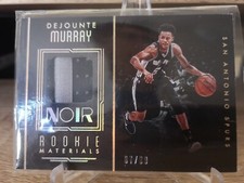 Dejounte Murray 2016-17 Panini Black - Rookie Materials - Prime Color #28/99