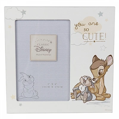 ~❤️~Disney BAMBI PHOTO FRAME 18cms Holds a 4" x 6" Photo BRAND NEW Gift Boxed❤️ - Image 1 of 4