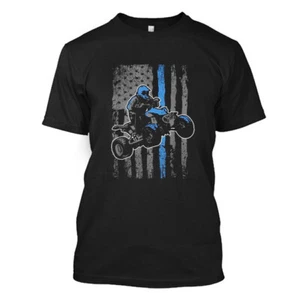 American Flag Four Wheeler Quad Men ATV Riding Gift T-Shirt Fast Shipping - Picture 1 of 3