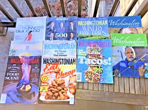 Washingtonian Washington Food Wine Culture Running magazine 2016- 2024 LOT of 10 - Picture 1 of 15