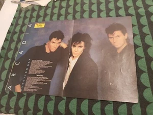 Duran Duran Arcadia Aha Baltimore 1980s  Magazine Centerfold Poster  - Picture 1 of 2