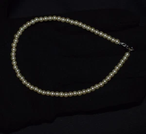 925 Sterling Silver 8" String Bracelet Freshwater Pearl Gemstone Round Beads - Picture 1 of 12