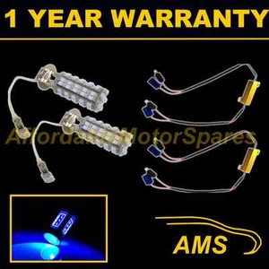 2X H3 BLUE 60 LED FRONT FOG SPOT LAMP LIGHT BULBS HIGH POWER KIT XENON FF500201 - Picture 1 of 1