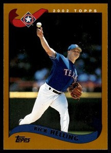 2002 Topps Baseball Card Rick Helling AA Texas Rangers #18