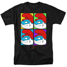 THE SMURFS TILES Licensed Adult Men's Graphic Tee Shirt SM-6XL