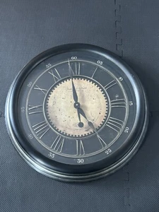 Sterling & Noble Wall Clock 23” Black Vintage - Works ! - Picture 1 of 3