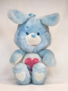 Vintage Care Bears Cousins SWIFT HEART RABBIT 15" Plush Stuffed Animal Tag Wear - Picture 1 of 6