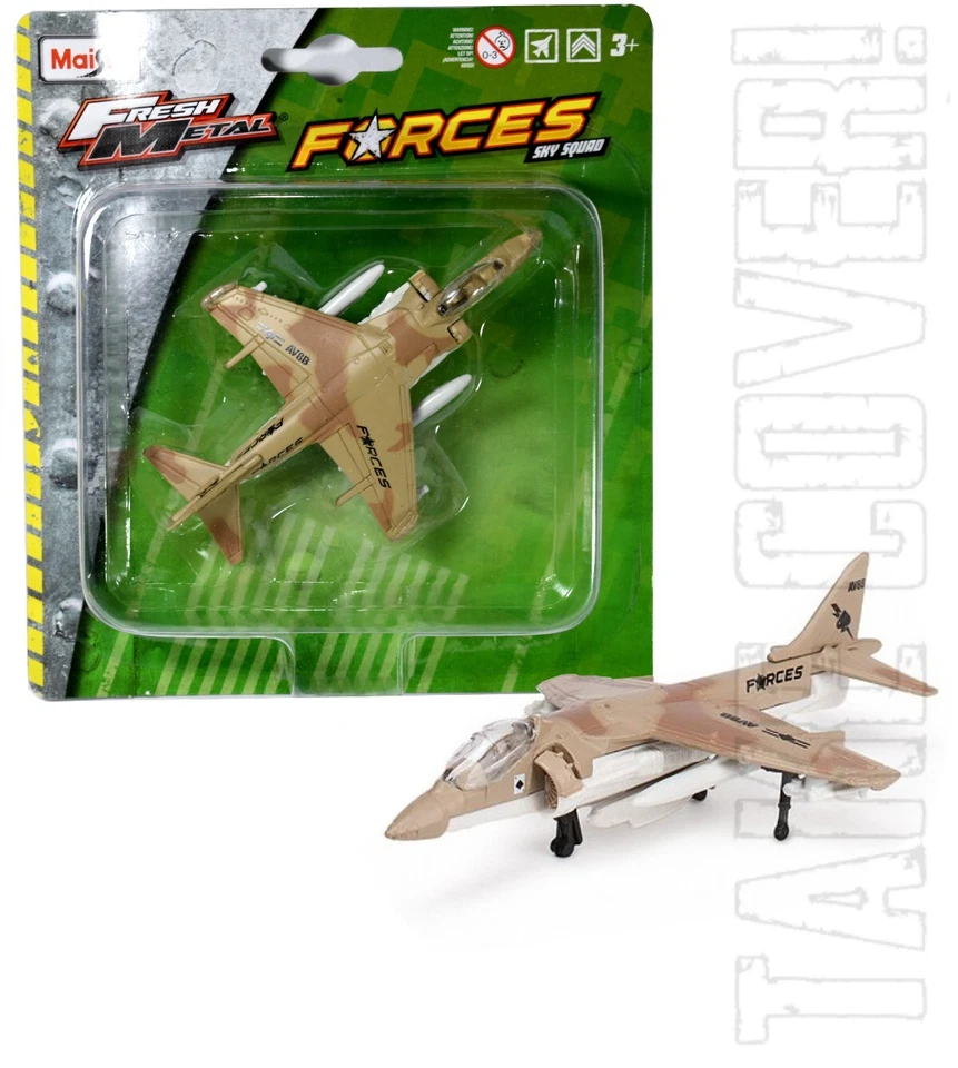 Maisto Forces Sky Squad - AV-8B Harrier II - Camuflaje del desierto - Juguete de avión diecast Foto 1 de 1