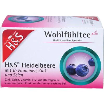 H&S TEE - GESELLSCHAFT MBH & CO. H&S Heidelbeere m.B-Vitaminen Zink und Selen Fbtl. 50 g PZN17446941