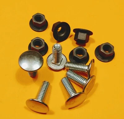 Nuevo de Lote Antiguo Mopar Tornillos de Parachoques/Tuerca Kit de 12 piezas Plymouth Dodge A B E Satellite Dart Cuda Foto 1 de 2