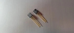 2 Pc National Semicon Gold Pin 2N4126 Silicon PNP Transistor TO-92 - Picture 1 of 2