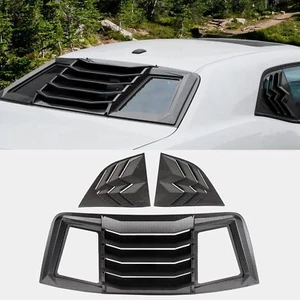 HAKA TOUGH Window Scoop Rear & Side Louvers For Dodge Challenger 2016-22 *7546 - Picture 1 of 9