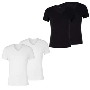 Pack de 2 JOOP! Camisetas hombre cuello en V camiseta interior parte superior algodón elástico - Imagen 1 de 15