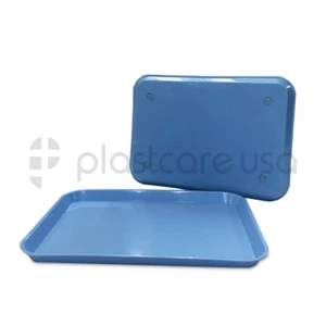 Juego de instrumentos de plástico en autoclave dental azul bandeja plana talla B 13,25" x 9,75 - Imagen 1 de 4