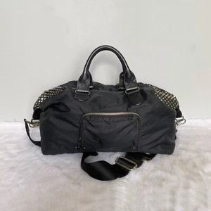 Sonia Rykiel Vintage Nylon Studded Shoulder Duffel Bag - Picture 1 of 13