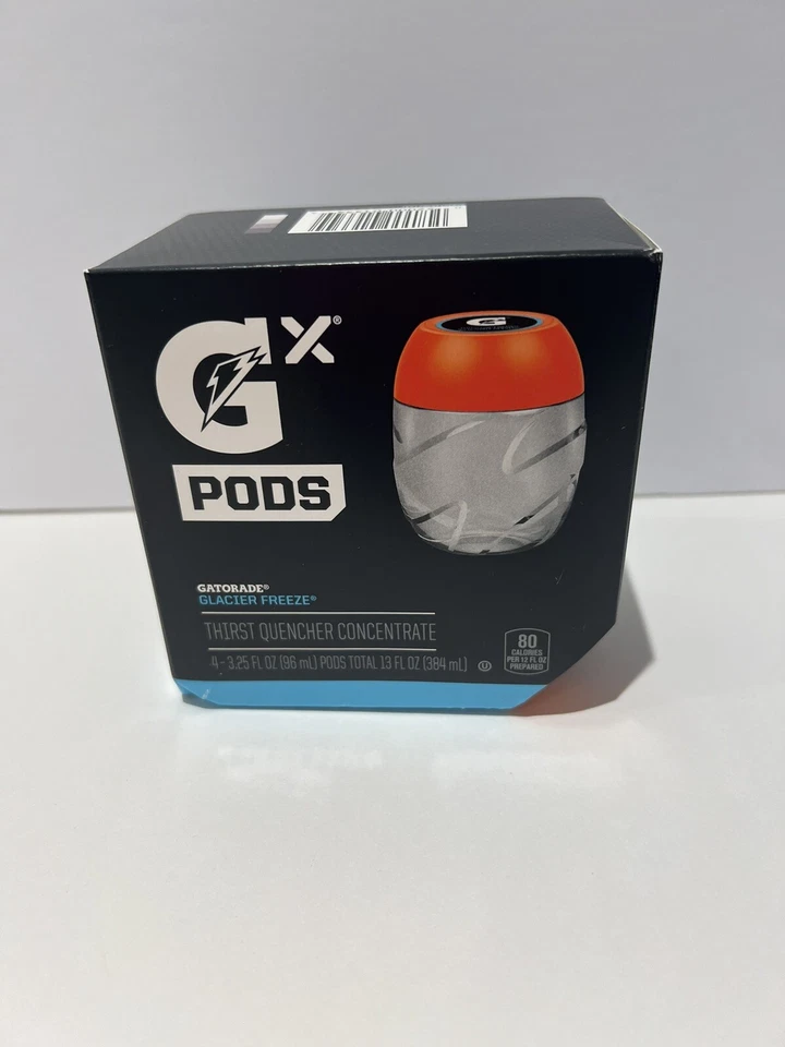 🧡 Gatorade Gx Pods - Glacier Freeze - 6/4 Packs (24 Pods Total) 3.25oz Each
