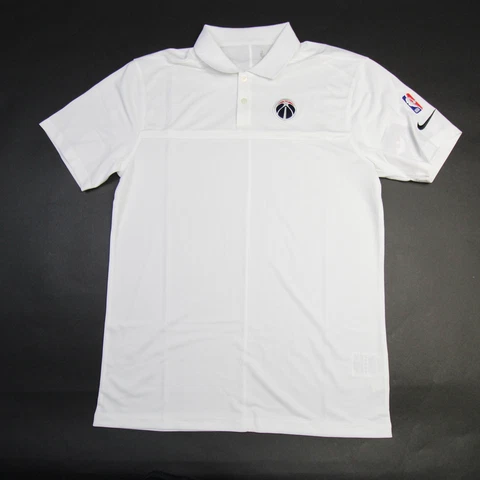 Washington Wizards Nike NBA Dri Fit Polo Shirt Men's S - 4XL White Blue NBA New Cover