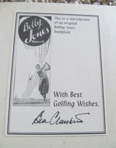 CLASSIC INSTRUCTION-BOBBY JONES AND BEN CRENSHAW SIGNED BY CRENSHAW NEVER READ - Picture 1 of 7