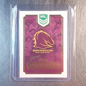 2025 Select NRL Brisbane Broncos Premiers Card PCG1 Checklist Emblem - Picture 1 of 3