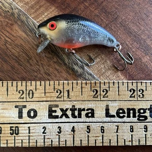 Mann's Vintage Baby 1-Minus Lure Single Stamped: Chrome Black Back - Picture 1 of 7