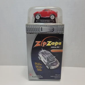 Zip Zaps Radio Shack Red Porsche 911 Turbo Micro RC Car Starter Kit New Sealed - Picture 1 of 5