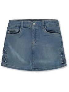 DKNY Girls' Denim Skort Color: dark blue Size: 7 - Picture 1 of 2