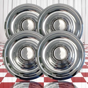 Set of 4 Chrome Silver w/Gray Closed Center Caps for 1969-1982 Chevy Corvette - Picture 1 of 9