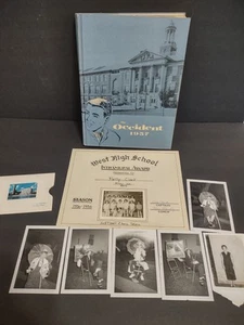 1957 West High School Occident Yearbook Columbus Ohio Hilltop w/ Extras B9 - Picture 1 of 17