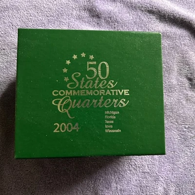 2004 50 States Commemorative Quarters. MI, FL, TX, IA &WI - Image 1 of 3