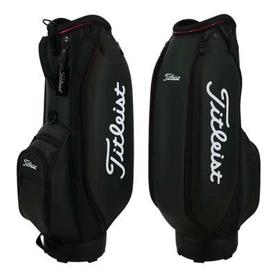New TITLEIST Men's Stand Caddy Bag ASPIRE 9 x 47in 2.8kg Black Red TB23ACBA - Image 1 of 4