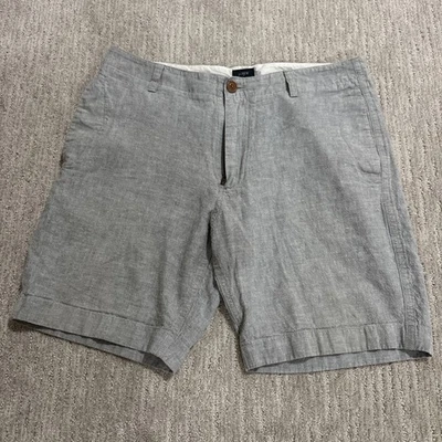 J. Crew Shorts Mens 35 Blue Chino Gramercy Linen Blend Golf Outdoor Travel Beach - Image 1 of 4
