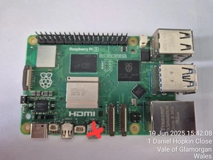 Raspberry Pi 5, 2GB RAM ( HDMI-1 KEIN ANSCHLUSS ) . Getestet, funktioniert einwandfrei. - Bild 1 von 3