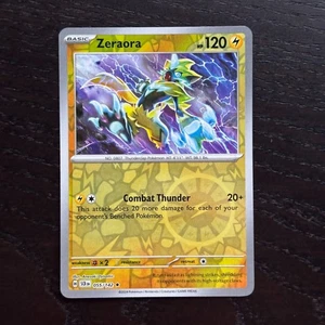 Zeraora 055/142 Pokemon Stellar Crown Scarlet & Violet Reverse Holo Rare NM - Picture 1 of 2