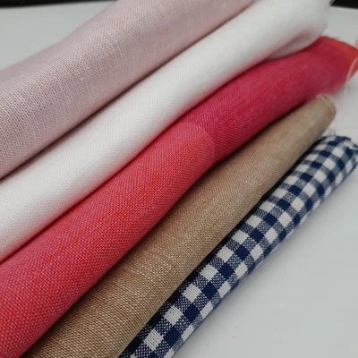 Remnant Scrap Bag 5 Pieces 100% Irish linen Crafting Fabric QF74 - Image 1 of 4