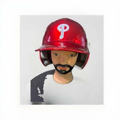 Philadelphia Phillies Replica Batting Helmet Full Size 6 1/2- 7 1/2 Rawlings - Image 1 of 4