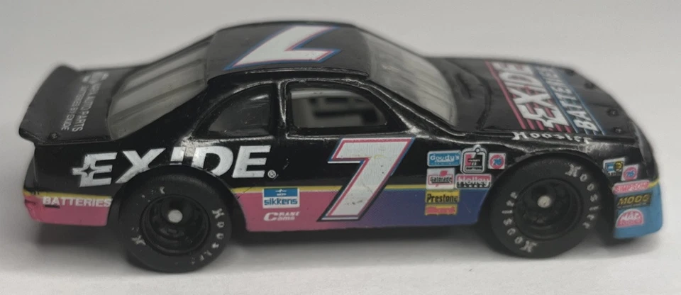 93’ Matchbox Racing Champions Geoff Bodine #7 Exide 1:66 Diecast Race Car ~GC - Image 1 of 4