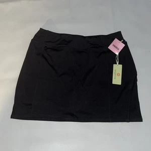 NWT Tangerine Women's Active Skort w/Perforated Trim Black Women Owned Small S - Picture 1 of 12