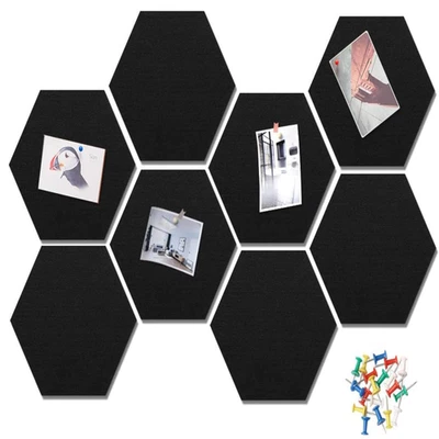 Selbstklebend Sechseck Korkplatte Filz 22x19cm - Bild 1 von 4