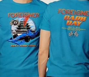 Indy 500 Carb Day Foreigner T Shirt Small NWT - Picture 1 of 2