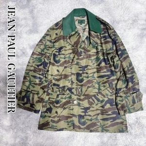 Jean Paul Gaultier Camouflage Trench Coat Jacket Size 48 from Japan - Picture 1 of 7