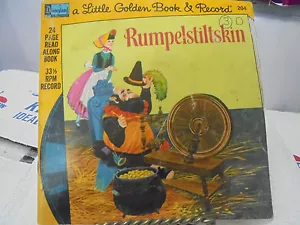 KLEINES GOLDENES BUCH & SCHALLPLATTE RUMPELSTILLSKIN MCMLVII SAMMLERSTÜCK - Bild 1 von 2