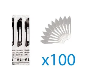 Skalpell, Skalpellklingen, Klingen,  100 St., Fig.19 - Bild 1 von 2