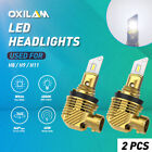 2 New H8 H11 White LED Headlight Bulb High/Low Beam Lights Bulbs 12000LM OXILAM