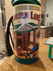 The Original Lincoln Old West Jailhouse #00891 Wood Toys Building Set Pre-owned - Picture 1 of 7