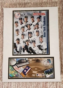 2006 NY YANKEES Team Matted Poster USPS 2006              Licensed DB470651869 - Picture 1 of 2